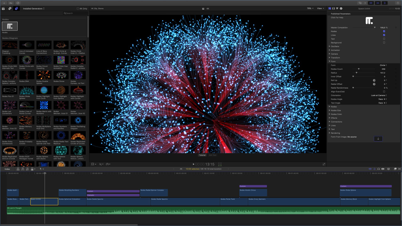 Yanobox Nodes plugin for Final Cut Pro